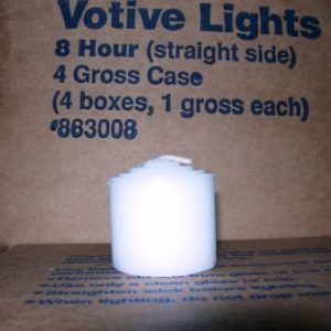 8 Hr. Straight Side Votive