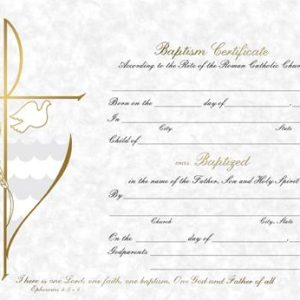 Baptism Certificate