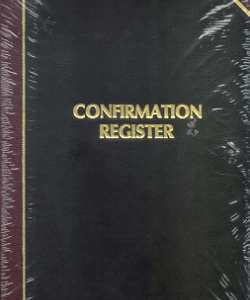 Church Record Book Confirmation