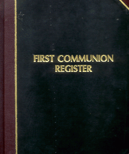 Church Record Book First Communion